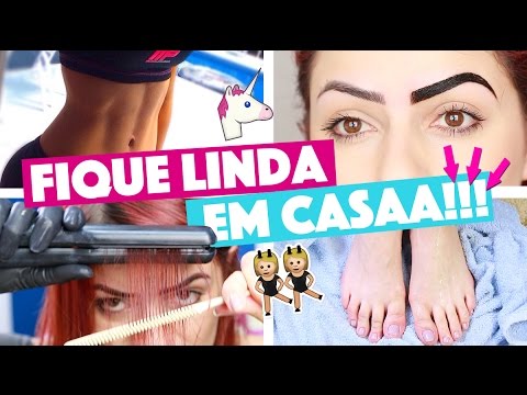 FIQUE LINDA EM CASA #3 - PROGRESSIVA, TCHAU PANCINHA E SOBRANCELHAS PERFEITAS! | KIM ROSACUCA