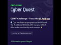 🔍 [KEY] OSINT Challenge  #Cybersecurity #InfoSec #OSINT #CTF #Hacking #SOC #network #IP #security