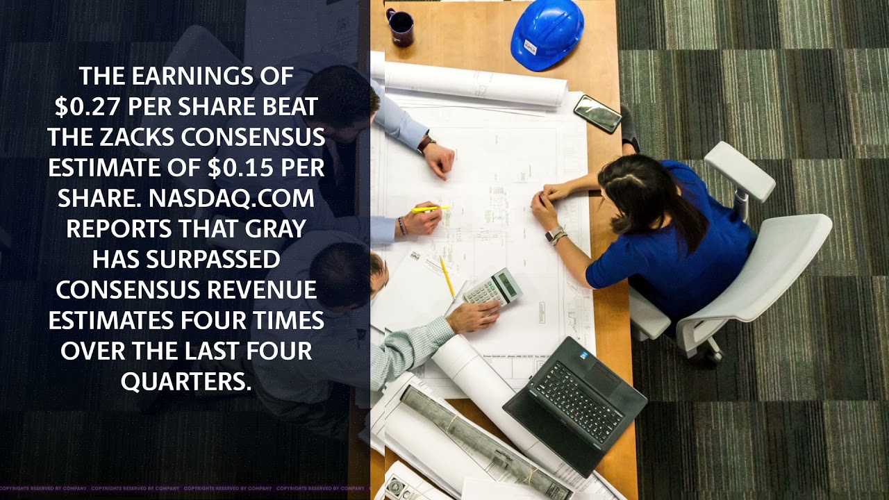 Gray Reports First Quarter Operating Results for 2021