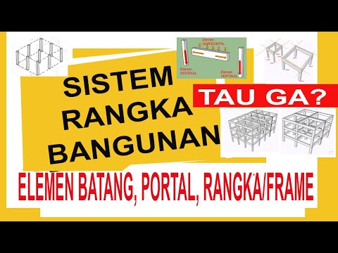 Kolom Balok struktur portal rangka bangunan | Building Structure Design