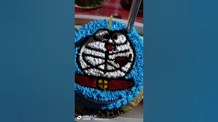 Doraemon theme cake❤️ #vairal #trending #birthday #doreamon