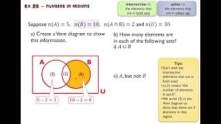Ex 2E – numbers in regions