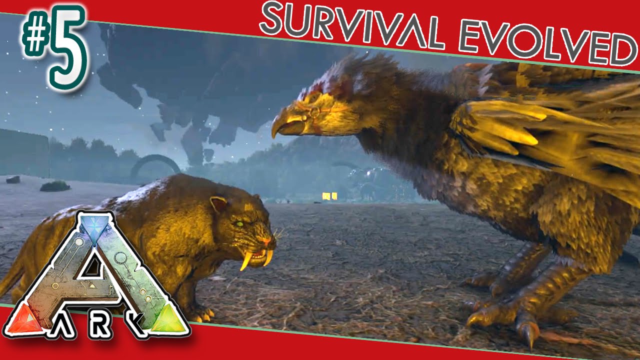 Modded ARK Survival #5 - Argentavis & Sabertooth Tame!