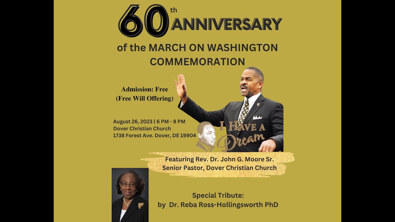 Rev.g R Washington 60th Anniversary of the MARCH ON WASHINGTON COMMEMORATION ~ Rev. Dr ...