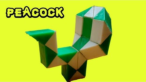 How to make snake cube peacock malayalam