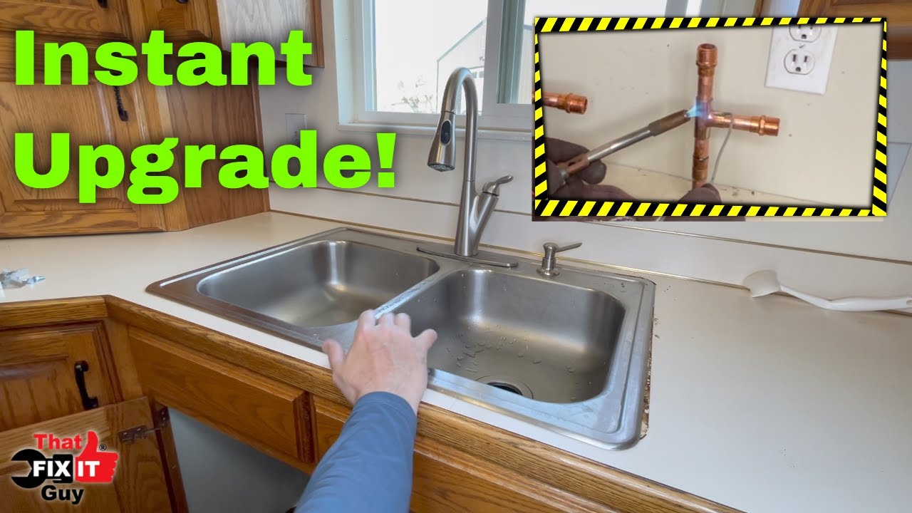 full-kitchen-sink-replacement-part-1-sink-removal-and-shut-off-valve