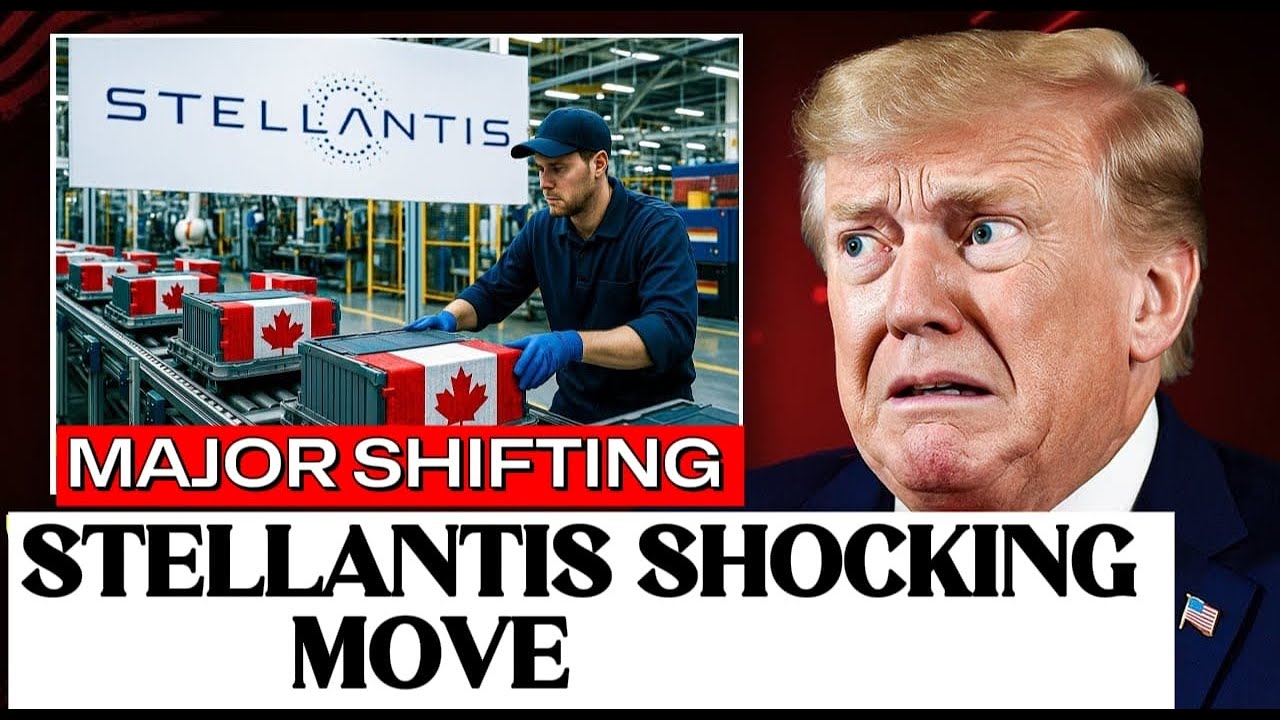 Трамп ошеломлен тем, что Stellantis отказывается от США ради канадского бума электромобилей!