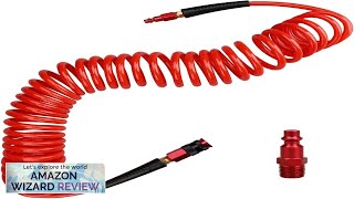 Hromee 1/4 in x 25 ft Polyurethane Recoil Air Hose with Bend Review