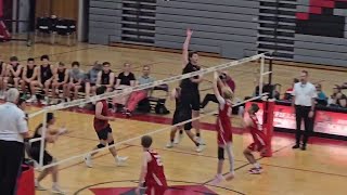 Cumberland Valley's David Bender records block at Hempfield