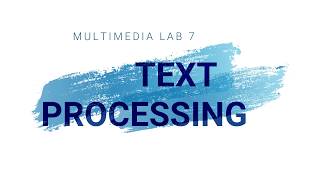 Celebrity ECC3404 Multimedia Systems Lab 7 - Text Processing Profile