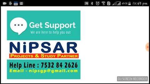 IGNOU SYNOPSIS PROJECT VIVA TIPS BY NiPSAR Institute for BCA MCA & Others