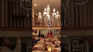 Cat Destroys Family Dinner By Swinging From Chandelier