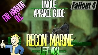 Fallout 4 | Recon Marine Left Arm | Unique Rare Apparel | Location Guide | Far Harbour DLC