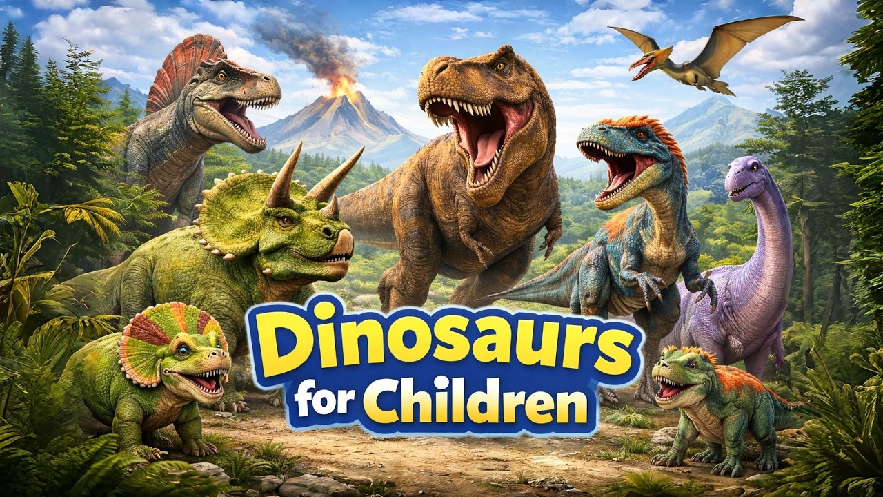 Dinosaurs for Kids 🦖 | Learn Dinosaur Names & Pronunciation | Fun‬