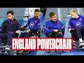 Ben Chilwell &amp; Aaron Ramsdale Meet England Powerchair Stars Chris Gordon &amp; Jon Bolding | England