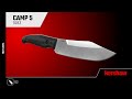 Video: Kershaw Camp 5 Fixed Blade Knife Black FRN (D2 4.75" Stonewash),1083
