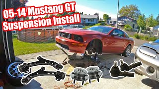 How to Replace the Front Suspension on your 0514 Mustang! (Control Arms, Wheel Hub and Tie Rods!)