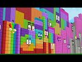 Numberblocks Rectangle ZERO - 99,000,000Learn to Count Number Patterns
