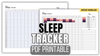 Sleep Tracker Printable PDF