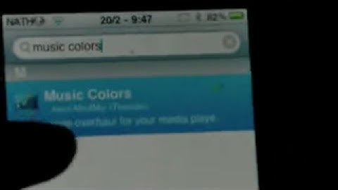 how to get a music player theme on ipod touch and iphone