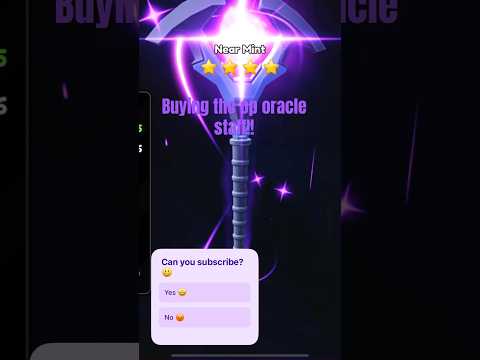Hypershot: buying the op oracle staff #roblox #hypershot #subscribe #shorts