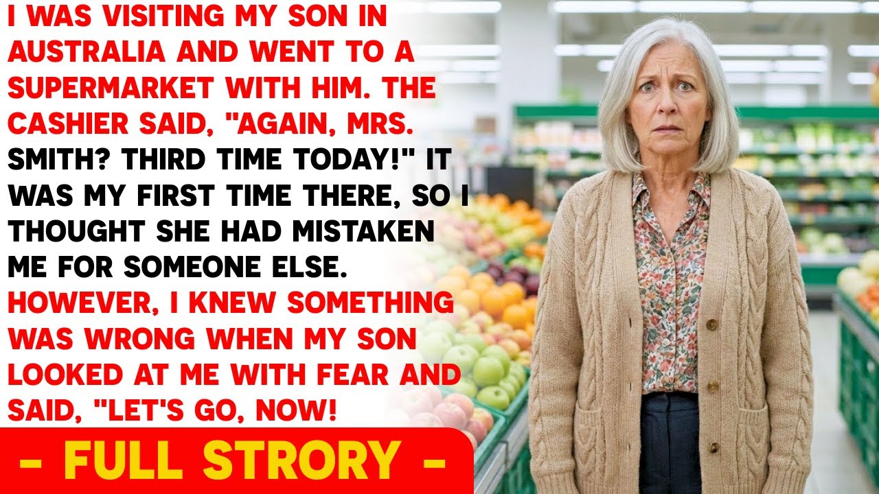 I was 62 years old when a stranger in a Sydney grocery store called me by my name and said I’d been there three times that day. I’d never seen her before. My son turned white and dragged me out,...