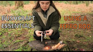 Bushcraft Essentials - Ferro Rod Fire Lighting