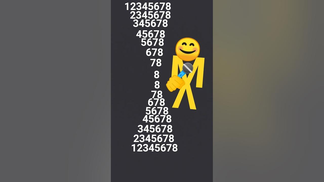 12345678 song challenge can you complete say in comment #viral #youtubeshorts #shorts #short