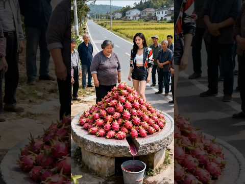 لقد صنعت جدتي عصير فاكهة التنين اليوم تشينتو قصة مضحكة لحظات عائلية تعب الأم فيديوهات قصيرة