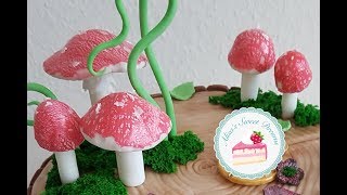 Pilze aus Fondant I Tutorial I how to make fondant mushrooms