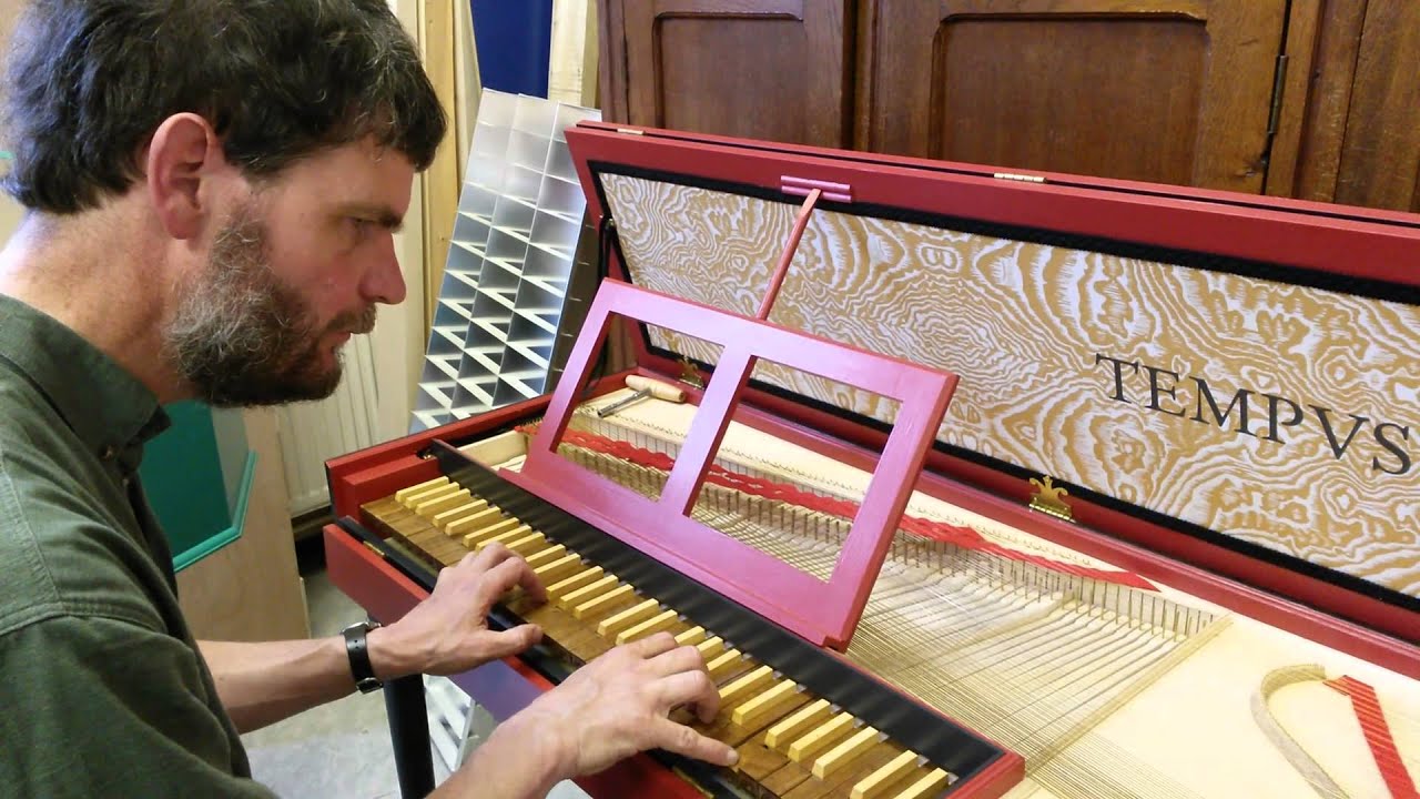 Klavichord gebouwd door Jan De Boever, bespeeld door Dominik Riepe