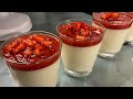 Panna Cotta de fresas 😋