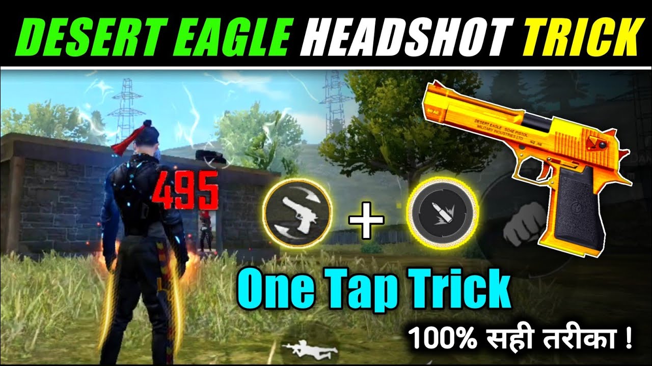 AFTER UPDATE NEW ONE TAP TRICK [ Desert Eagle ] New One Tap Headshot ...