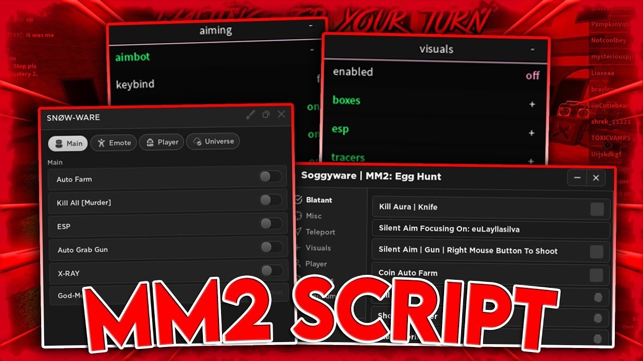 NEW] Free Murder Mystery 2 Script / MM2 Hack - Auto Farm, Kill Aura & MORE  / Free Download 2023 