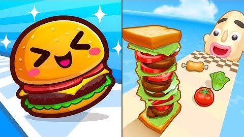 SANDWICH RUNNER VS FOOD RUN 3D New Levels Big Update Max 🥑🥝iOS Gameplay. EP 999
