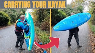 Carrying your kayak  3 ways, which one is easier?