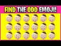 FIND THE ODD EMOJI! O00035 Find the Difference Spot the Difference Emoji Puzzles PLO