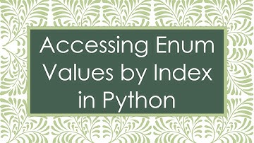 Accessing Enum Values by Index in Python