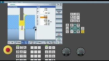 How to do parting in Siemens CNC Controller-Parting , cutoff, Job cut into tow part in SINUMERIK 828