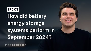 ERCOT: How did battery energy storage systems perform in September 2024?