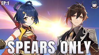 The Beginning of the SPEARS ONLY Account | Genshin Impact Polearms Only