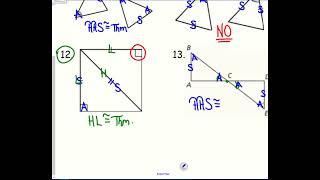 Geometry - Review Worksheet covering Chapter 5