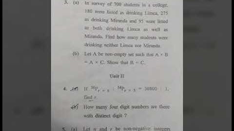 B.Com 1st Sem Questionpaper :- Business Mathematics (Dec 2019) BPSMV University