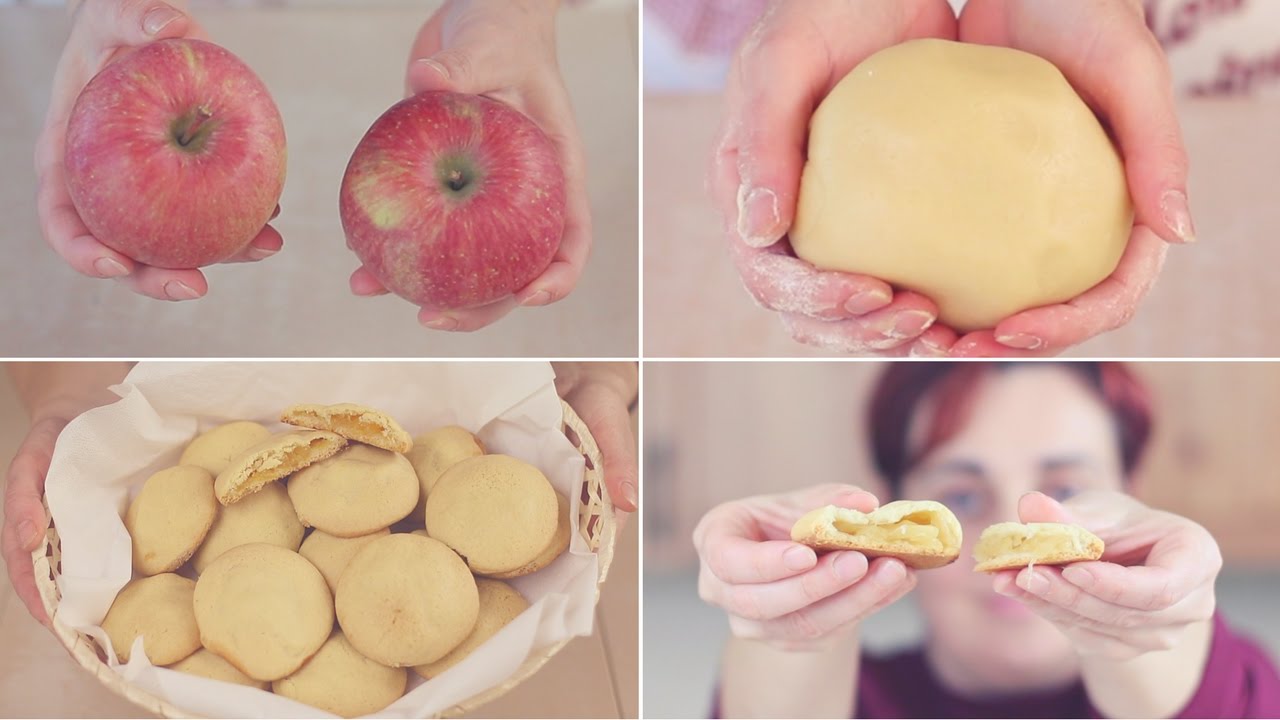 BISCOTTI CUOR DI MELA Ricetta Facile - APPLE FILLED COOKIES Easy Recipe