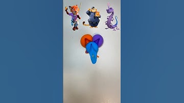 Zootopia clay mixing🎨 #color #colormixing #zootopia2 #satisfying #disney