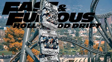 NEW TEST FOOTAGE of Fast and Furious Hollywood Drift Roller Coaster!
