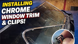 HOW I INSTALLED THE CHROME WINDOW TRIM ON MY 1971 DODGE CHARGER.  