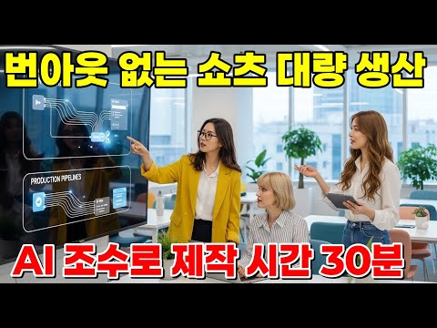 번아웃 없는 쇼츠 대량 생산! AI 조수로 제작 시간 2시간 → 30분 단축! | 쇼츠 수익화 강의 03