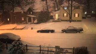 Snowzilla Timelapse 2016 Jan 22 1pm to Midnight