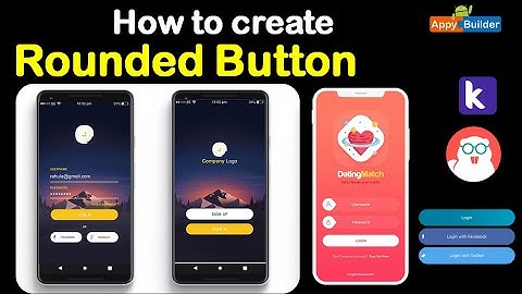 How to Create Custome Rounded Professional Button for our Application kodular,appybuilder.